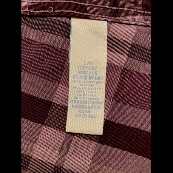 Denver Hayes fitted long sleeve shirt, size Large, colour Purple - Picture 7 of 7